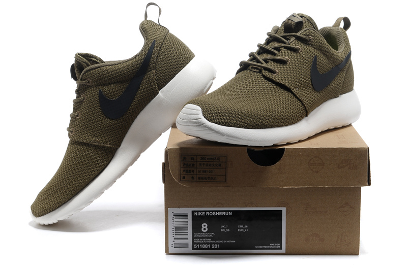 roshe run kaki femme